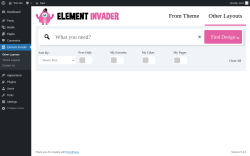 Page screenshot: Element Invader