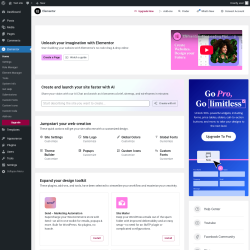 Page screenshot: Elementor
