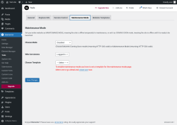 Page screenshot: Elementor → Tools → Maintenance Mode