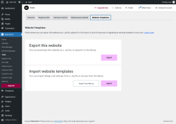 Page screenshot: Elementor → Tools → Website Templates