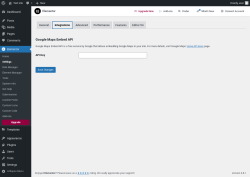 Page screenshot: Elementor → Settings → Integrations