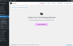 Page screenshot: Templates → Floating Elements