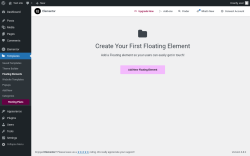 Page screenshot: Templates → Floating Elements