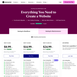 Page screenshot: Templates → Hosting Plans