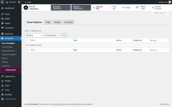 Page screenshot: Templates