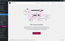Page screenshot: Templates &rarr; Popups