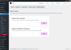 Page screenshot: Elementor → Tools → Website Templates
