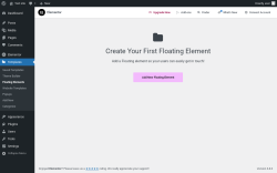 Page screenshot: Templates → Floating Elements