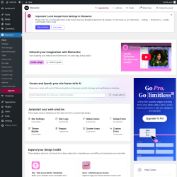 Page screenshot: Elementor
