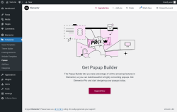 Page screenshot: Templates → Popups