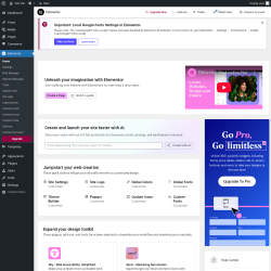 Page screenshot: Elementor