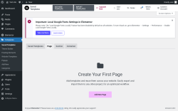 Page screenshot: Templates → Page