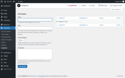 Page screenshot: Templates &rarr; Categories