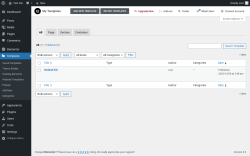 Page screenshot: Templates &rarr; Add New