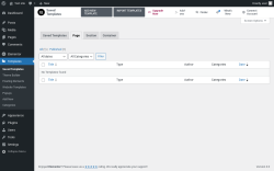 Page screenshot: Templates &rarr; Page