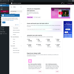 Page screenshot: Elementor &rarr; Editor