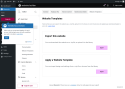 Page screenshot: Elementor &rarr; Editor &rarr; Tools &rarr; Website Templates