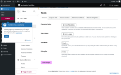 Page screenshot: Elementor &rarr; Editor &rarr; Tools
