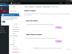 Page screenshot: Elementor &rarr; Editor &rarr; Tools &rarr; Website Templates