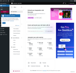 Page screenshot: Elementor &rarr; Editor
