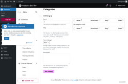 Page screenshot: Templates &rarr; Categories