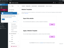 Page screenshot: Elementor &rarr; Editor &rarr; Tools &rarr; Website Templates