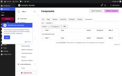 Page screenshot: Templates &rarr; Component