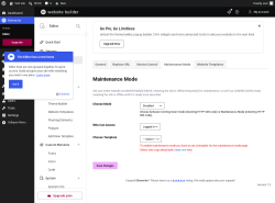 Page screenshot: Elementor &rarr; Editor &rarr; Tools &rarr; Maintenance Mode