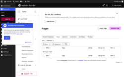 Page screenshot: Templates &rarr; Page