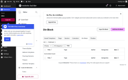 Page screenshot: Templates &rarr; Div Block