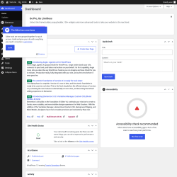 Page screenshot: Dashboard &lsaquo; Test site &mdash; WordPress