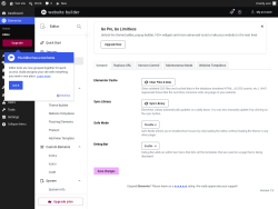Page screenshot: Elementor &rarr; Editor &rarr; Tools