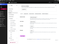 Page screenshot: Elementor &rarr; Editor &rarr; Tools