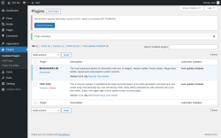 Page screenshot: Plugins ‹ Test site — WordPress