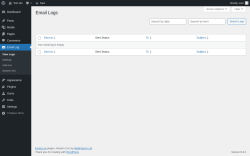 Page screenshot: Email Log