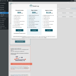 Page screenshot: Email Log