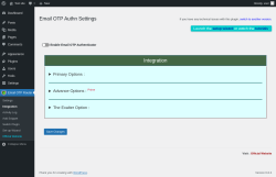 Page screenshot: Email OTP Router → Integration