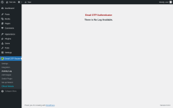 Page screenshot: Email OTP Router → Activity Log