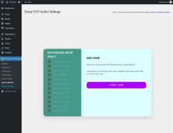Page screenshot: Email OTP Router → Set-up Wizard