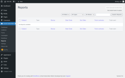 Page screenshot: Email Subscribers → Reports