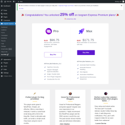 Page screenshot: Icegram Express →  Get PRO 