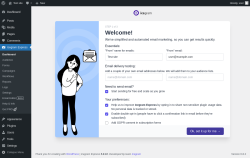 Page screenshot: Dashboard ‹ Test site — WordPress