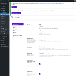 Page screenshot: Icegram Express → Settings