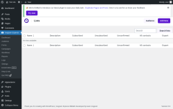Page screenshot: Icegram Express &rarr; Lists