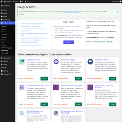 Page screenshot: Icegram Express &rarr; Help & Info
