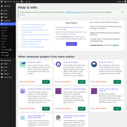 Page screenshot: Icegram Express &rarr; Help & Info