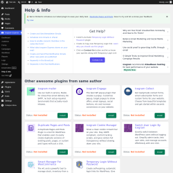 Page screenshot: Icegram Express &rarr; Help & Info