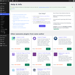 Page screenshot: Icegram Express &rarr; Help & Info