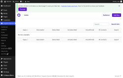 Page screenshot: Icegram Express &rarr; Lists