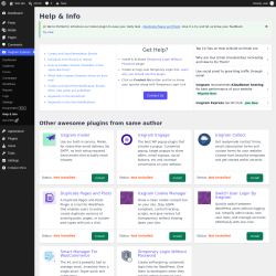 Page screenshot: Icegram Express &rarr; Help & Info